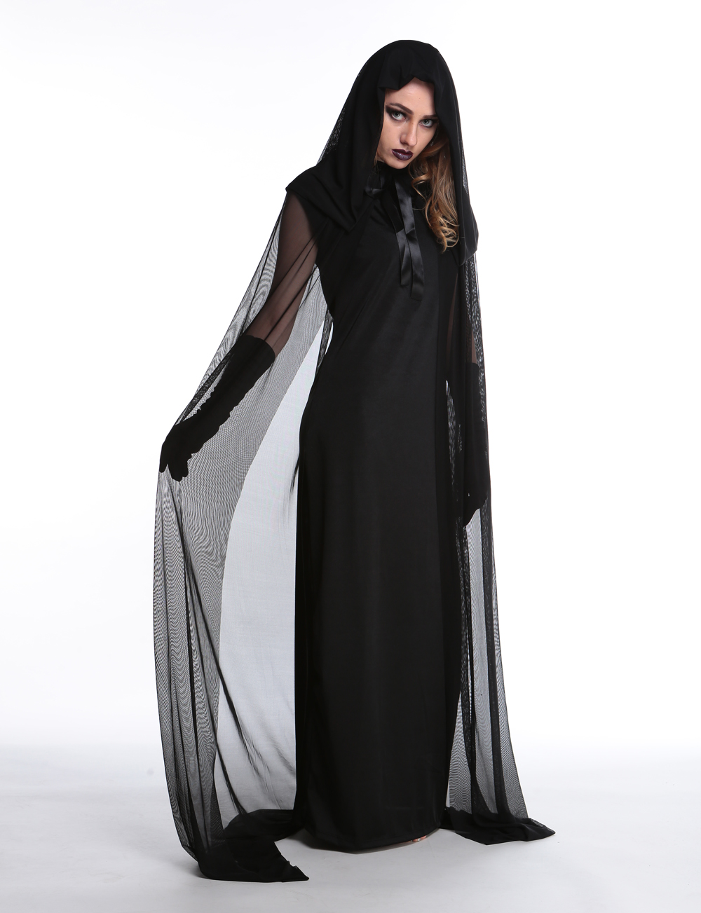 F1736 Halloween lady wicked witch fancy dress women devil vampire  costume
